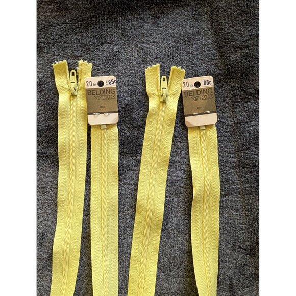 Lot of 7 Vintage NWT/NOS Nylon/Polyester Coil Zippers Multiple Lengths - Picture 4 of 4